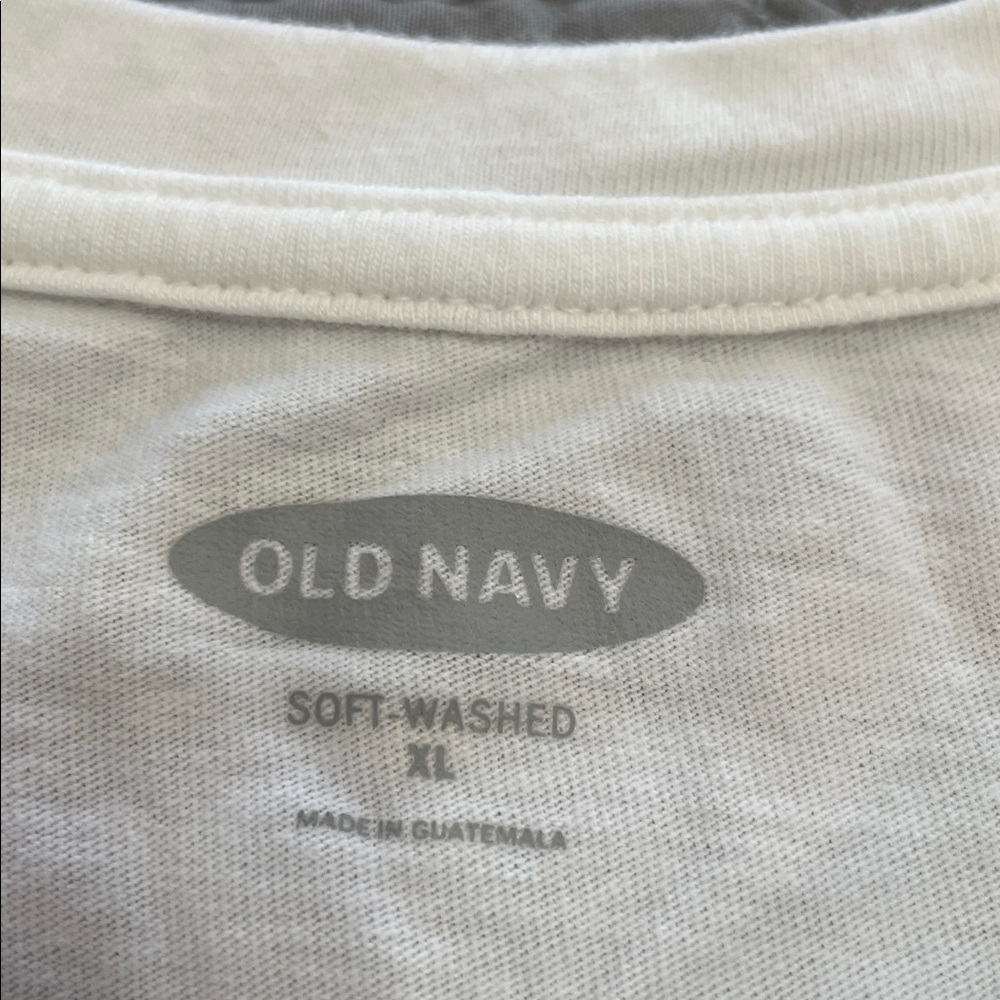 *3 for $10* Old Navy Soft Washed Bunny White Tee XL - Picture 2 of 6